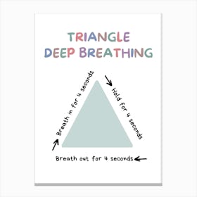 Triangle Deep Breathing Canvas Print