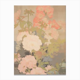 Muted Tones Flowers 9 Canvas Print