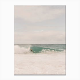 Pastel Surf Scenery Canvas Print