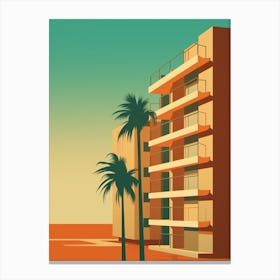 Long Beach California Abstract Orange Hues 2 Canvas Print