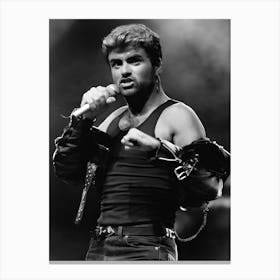 George Michael Performs On Stage On His Faith Tour Canvas Print