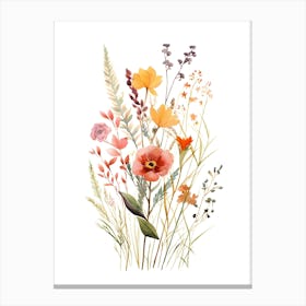 Watercolor Flowers 19 Canvas Print