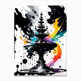 Splatter Art Canvas Print