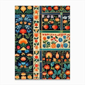 William Morris Russian Tile Canvas Print