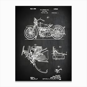 Motorcycle Patent Print Motor Cycle Support Motorcycle Decor Motorcycle Print Motor Bike Patent Patent Vm5511 Canvas Print