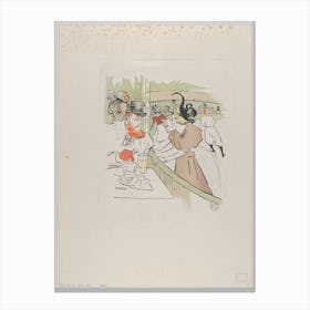 Skating, From Le Rire, No, Henri de Toulouse-Lautrec Canvas Print