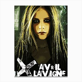 Avril Lavigne 3 Canvas Print