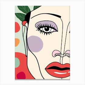 Woman'S Face 3 Canvas Print