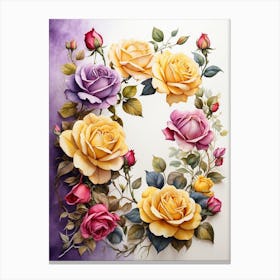 Roses Art Print Canvas Print