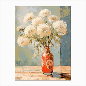 Queen Anne S Lace Flower Still Life Painting 3 Dreamy Canvas Print