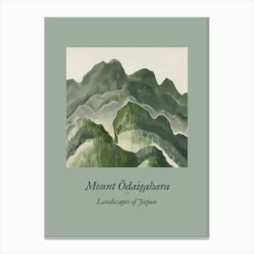 Landscapes Of Japan Mount Odaigahara 2 Canvas Print