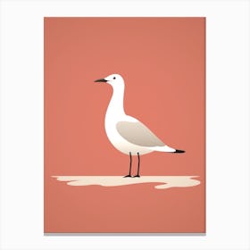 Minimalist Seagull 3 Illustration Canvas Print