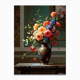 Flowers In A Vase 13 Canvas Print