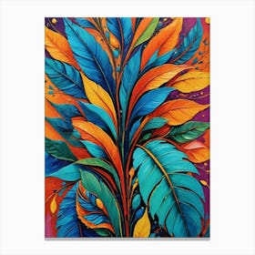 Colorful Leaves Canvas Print