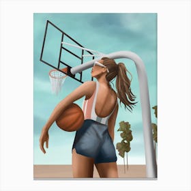 Hoops and Sunshine Canvas Print