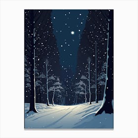 Snowy Forest Canvas Print