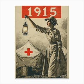 Aihrgdesign A Vintage Poster Promoting Red Cross Relief Effor 9f1b736d 9239 47d2 8f19 Bf0ff4c3d0fd 1 Canvas Print