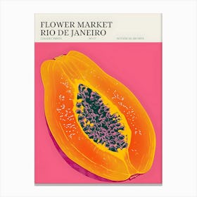 Flower Market Rio De Janeiro Canvas Print