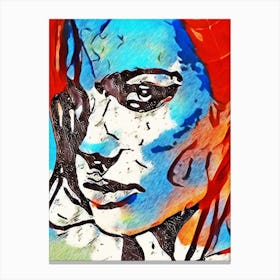 Woman With Red Hair Canvas Print