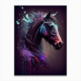 horse painting Canvas Print