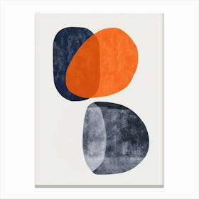 Abstract Orange And Blue Canvas Print