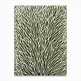 Acropora Anthocercis Linocut Canvas Print