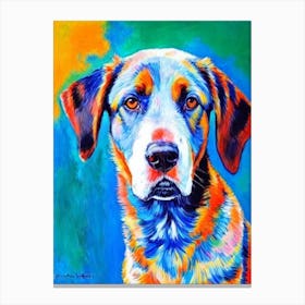 Beauceron Fauvist Style dog Canvas Print