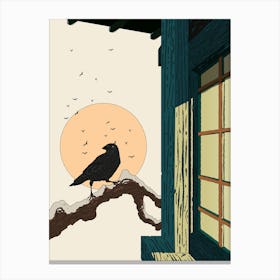 Japanese Crow Toile