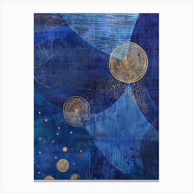 Blue And Gold 22 Canvas Print