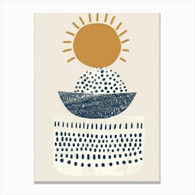 Sun In A Bowl Canvas Print