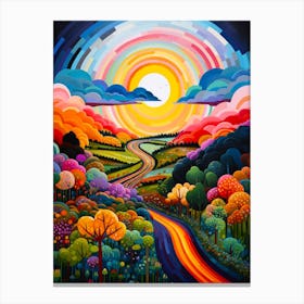 Multilayered English Landscape Canvas Print