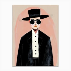 Man In Hat 4 Canvas Print