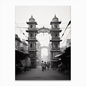 Ahmedabad, India, Black And White Old Photo 3 Canvas Print