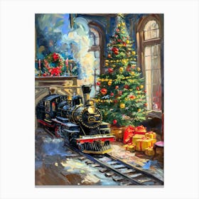 Christmas Train Canvas Print