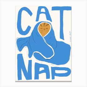 Cat Nap Print Canvas Print