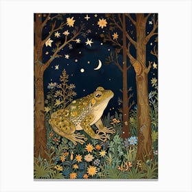 William Morris Frog In The Forest Canvas Print