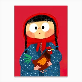 Little Red Riding Hood Canvas Print