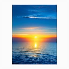 Sunrise Over Ocean Waterscape Photography 3 Canvas Print
