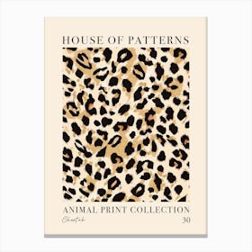 House Of Patterns Cheetah Animal Print Pattern 2 Canvas Print