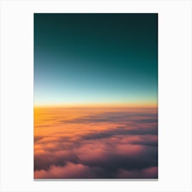 Sunrise Over Clouds 1 Canvas Print