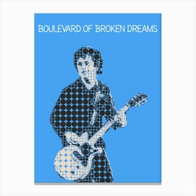 Boulevard Of Broken Dreams Billie Joe Armstrong Canvas Print