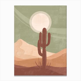 Cactus In The Desert 34 Canvas Print