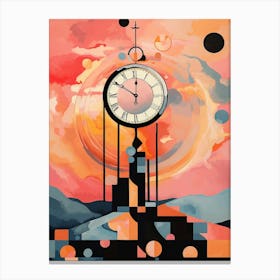 Time Abstract Geometric Illustration 10 Canvas Print