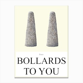 Bollards To You 1 Leinwandbild