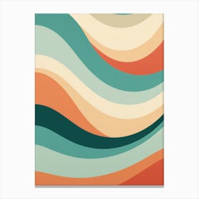 Abstract Wave Pattern 2 Canvas Print