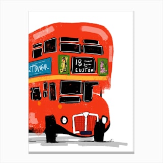 London Bus 18 Canvas Print