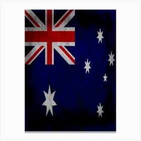 Australia Flag Texture Canvas Print