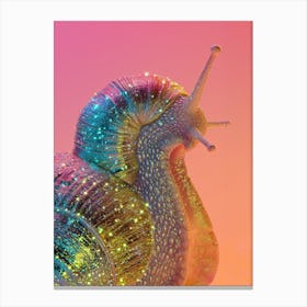 Glitter Snail Canvas Print