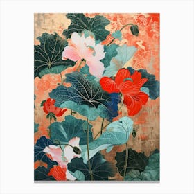 Hokusai Great Japan Botanical Japanese 8 Canvas Print