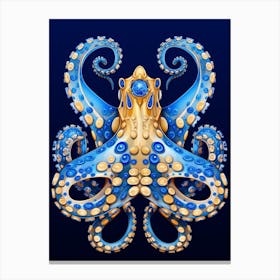 Southern Blue Ringed Octopus Illustration 5 Canvas Print